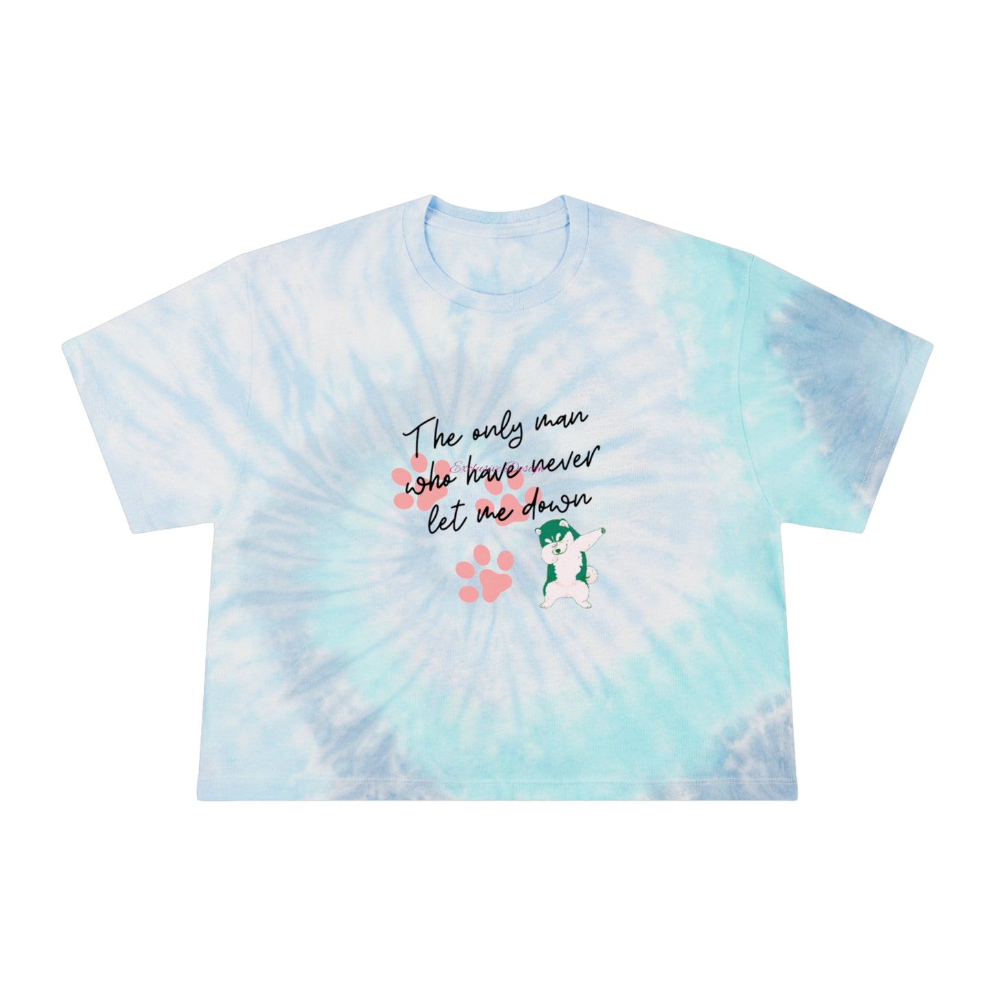 The Only Man.. Women's Tie-Dye Crop Tee