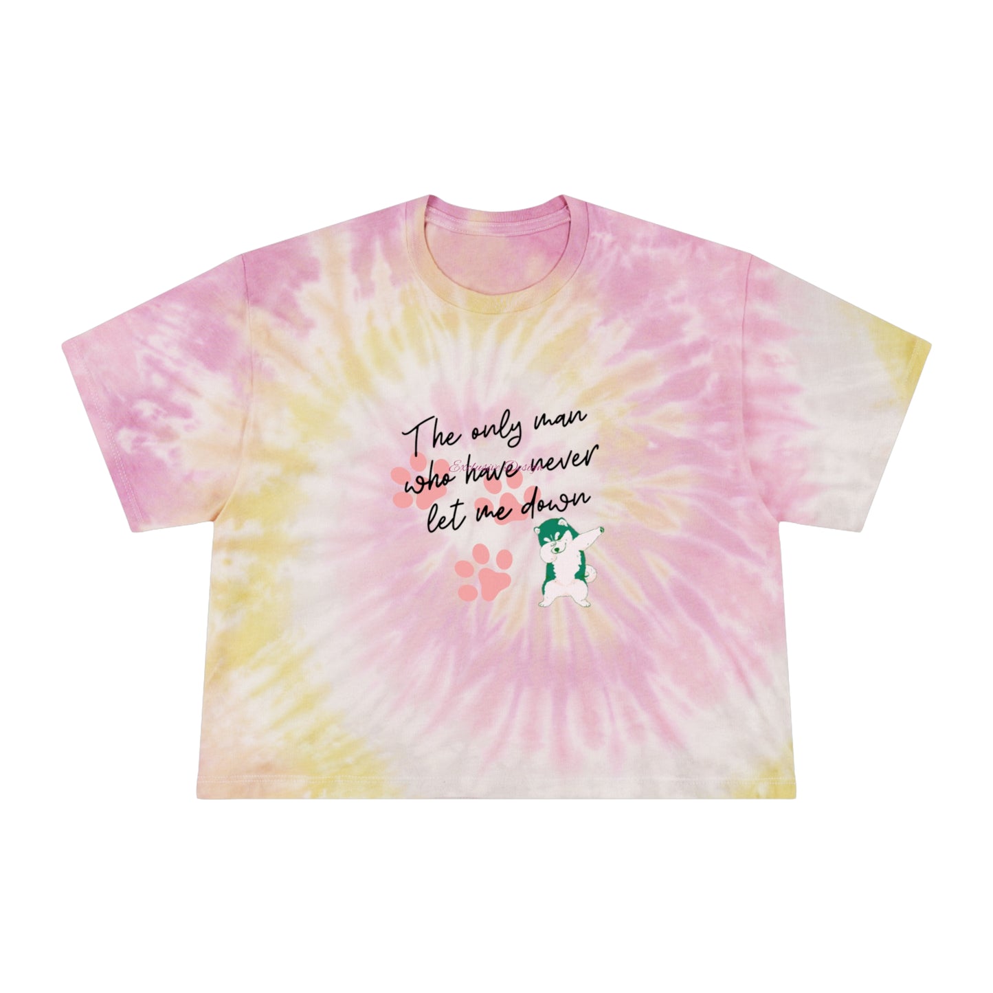 The Only Man.. Women's Tie-Dye Crop Tee