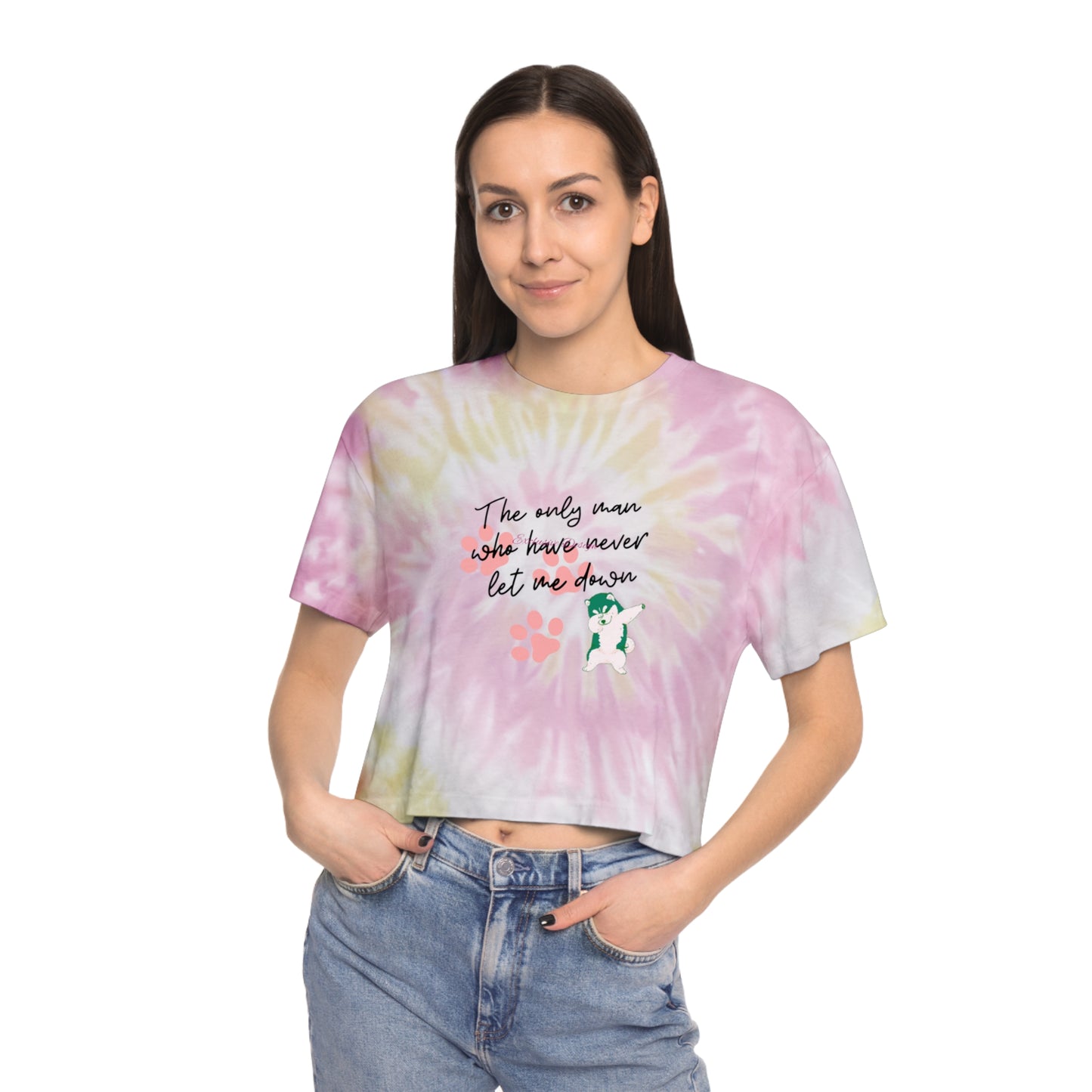 The Only Man.. Women's Tie-Dye Crop Tee